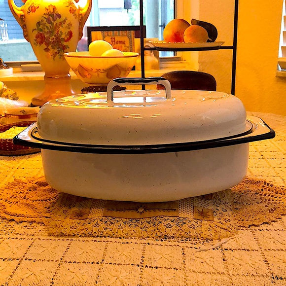 American Vintage Other - EUC- Vintage Speckled Roasting Pan